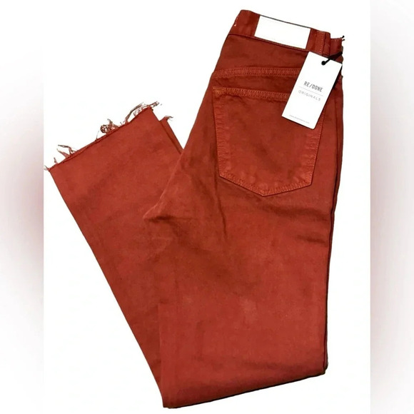 Re/Done Denim - RE/DONE NWT 70s Stove Pipe in washed brick